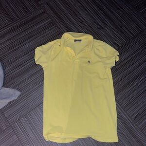 Boys, yellow short sleeve polo shirt next size 16